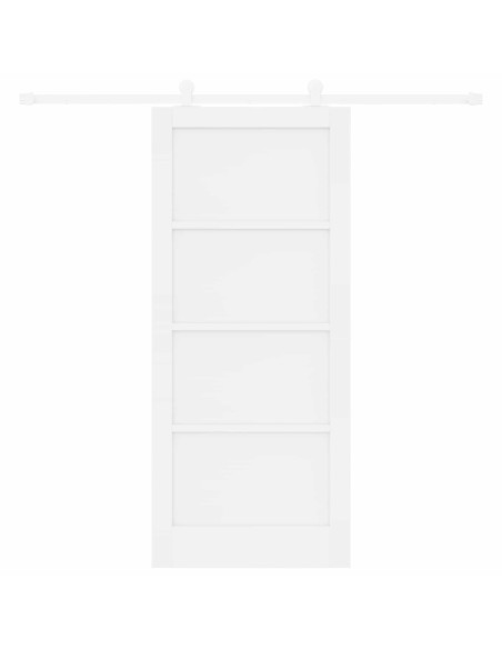 Porta scorrevole 86 x 198,5 cm Legno ingegnerizzato Bianco
