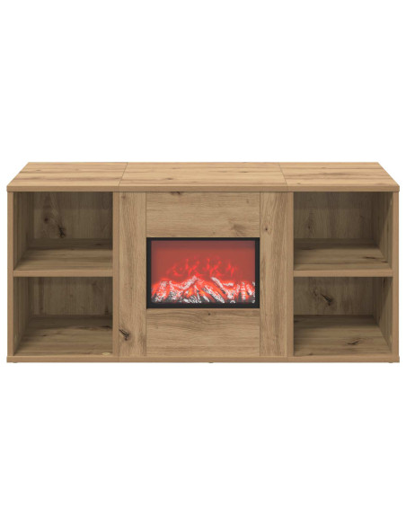 Caminetto elettrico Rovere Artigianale 100 x 37 x 45,5 cm