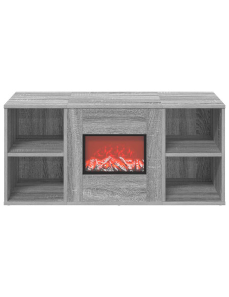 Caminetto elettrico Sonoma grigio 100 x 37 x 45,5 cm