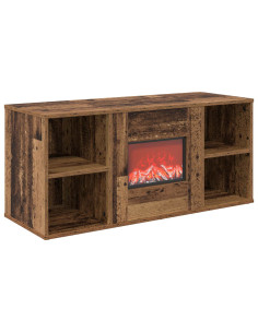 Caminetto elettrico Legno antico 100 x 37 x 45,5 cm 2