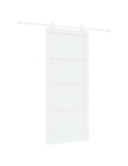 Porta scorrevole 93 x 211 cm Legno ingegnerizzato Bianco