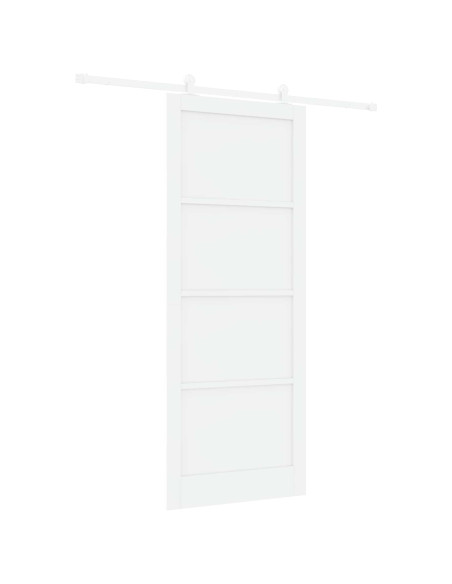 Porta scorrevole 93 x 232 cm Legno ingegnerizzato Bianco