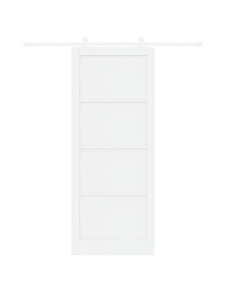 Porta scorrevole 93 x 232 cm Legno ingegnerizzato Bianco