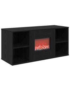 Caminetto elettrico Rovere Nero 100 x 37 x 45,5 cm 2