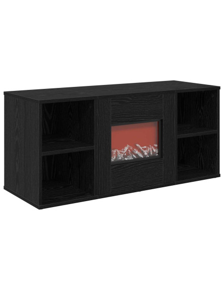 Caminetto elettrico Rovere Nero 100 x 37 x 45,5 cm