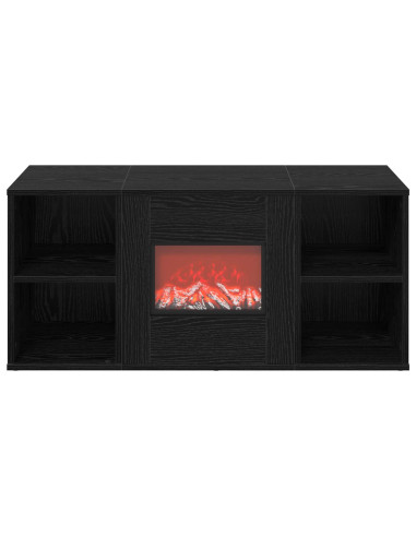 Caminetto elettrico Rovere Nero 100 x 37 x 45,5 cm