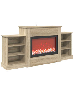 Caminetto elettrico Sonoma 140 x 30 x 67 cm 2