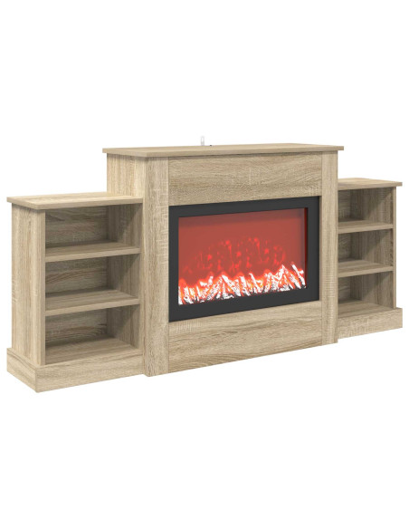 Caminetto elettrico Sonoma 140 x 30 x 67 cm
