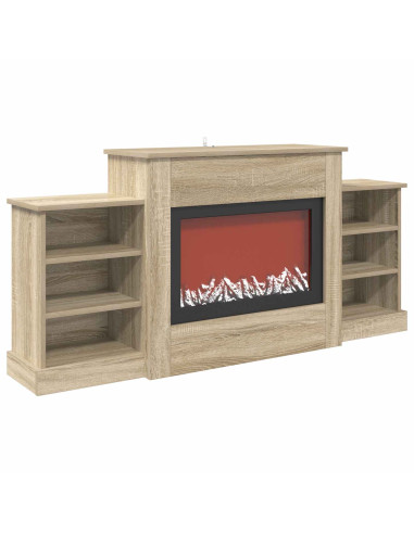 Caminetto elettrico Sonoma 140 x 30 x 67 cm
