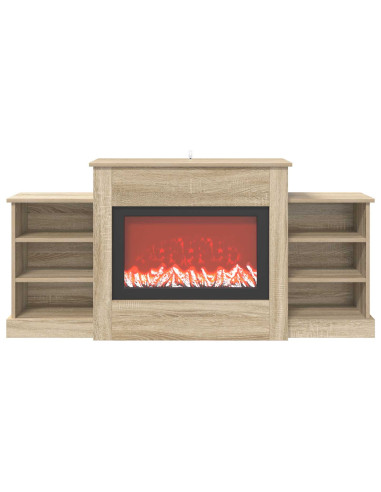 Caminetto elettrico Sonoma 140 x 30 x 67 cm