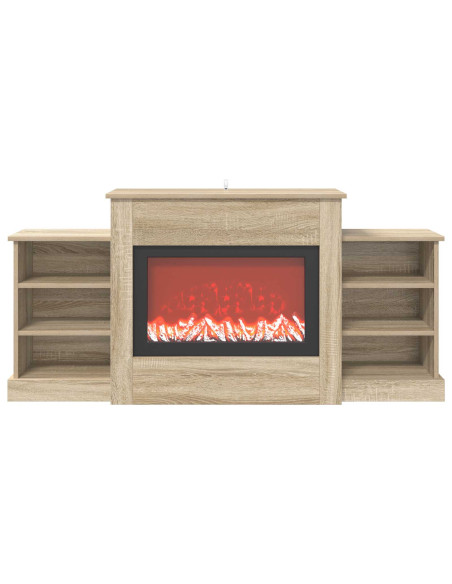 Caminetto elettrico Sonoma 140 x 30 x 67 cm