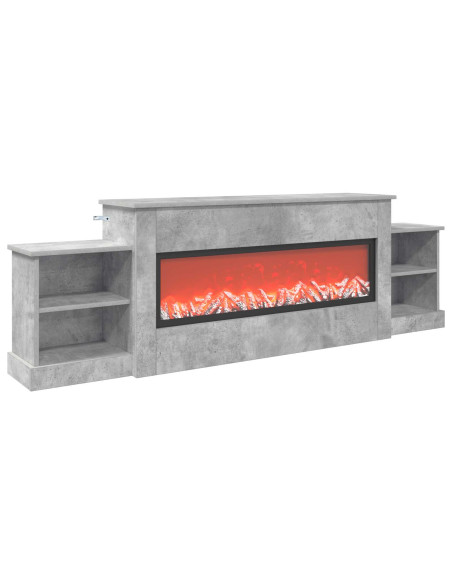 Caminetto elettrico Cemento 177 x 30 x 56,5 cm