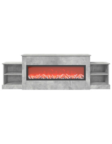 Caminetto elettrico Cemento 177 x 30 x 56,5 cm