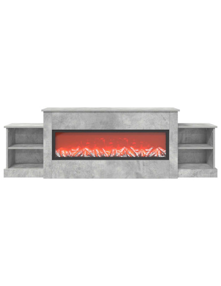 Caminetto elettrico Cemento 177 x 30 x 56,5 cm