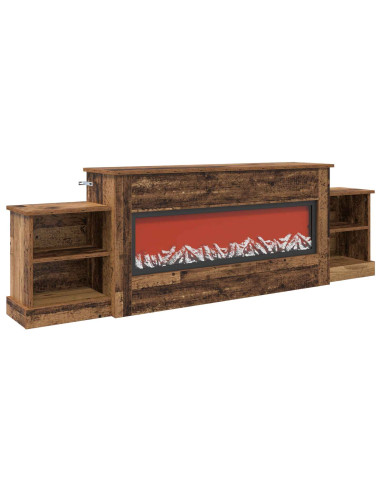 Caminetto elettrico Legno antico 177 x 30 x 56,5 cm