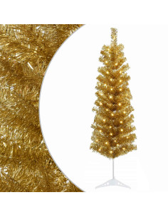 Albero di Natale Artificiale Sottile 150 cm 150 LED 2