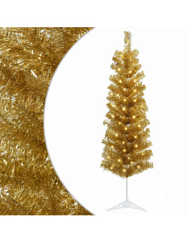 Albero di Natale Artificiale Sottile 150 cm 150 LED