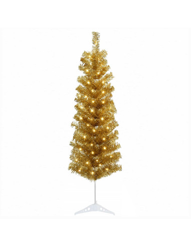 Albero di Natale Artificiale Sottile 150 cm 150 LED
