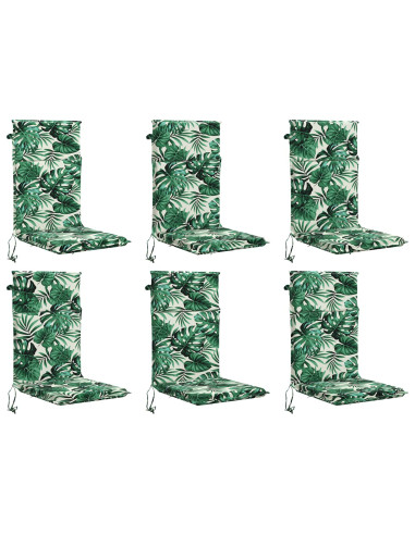 Cuscino per sedia a schienale alto GEMERT 6 pz 100% Poliestere