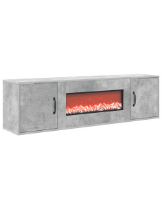 Caminetto elettrico Cemento 140,5 x 30 x 39 cm 2