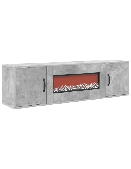 Caminetto elettrico Cemento 140,5 x 30 x 39 cm