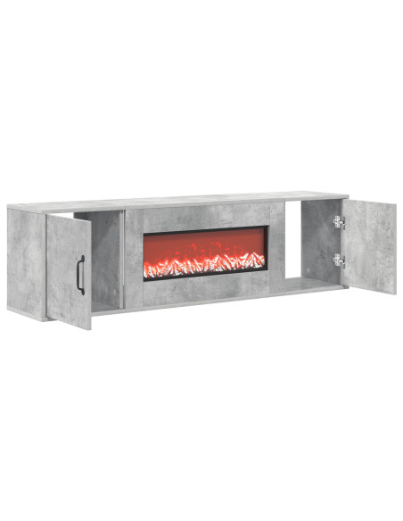 Caminetto elettrico Cemento 140,5 x 30 x 39 cm