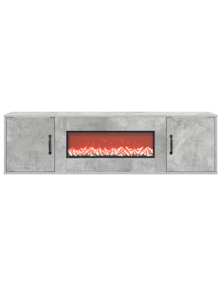 Caminetto elettrico Cemento 140,5 x 30 x 39 cm