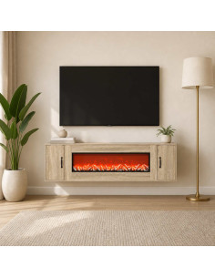 Caminetto elettrico Sonoma 155 x 30 x 44 cm