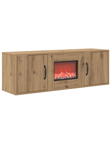Caminetto elettrico Rovere Artigianale 110 x 30 x 36,5 cm