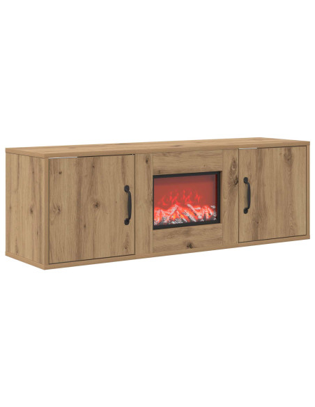 Caminetto elettrico Rovere Artigianale 110 x 30 x 36,5 cm