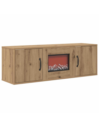 Caminetto elettrico Rovere Artigianale 110 x 30 x 36,5 cm