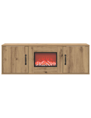 Caminetto elettrico Rovere Artigianale 110 x 30 x 36,5 cm