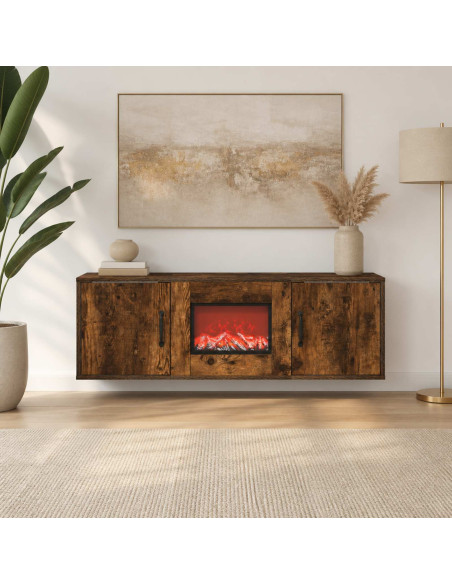 Caminetto elettrico Rovere Fumo 110 x 30 x 36,5 cm