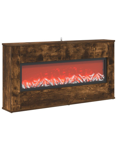 Caminetto elettrico Rovere Fumo 114 x 18 x 58,5 cm