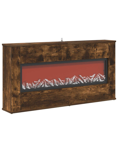 Caminetto elettrico Rovere Fumo 114 x 18 x 58,5 cm