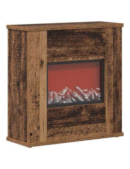 Caminetto elettrico Legno antico 47 x 18 x 48 cm