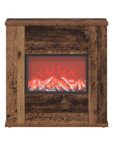 Caminetto elettrico Legno antico 47 x 18 x 48 cm