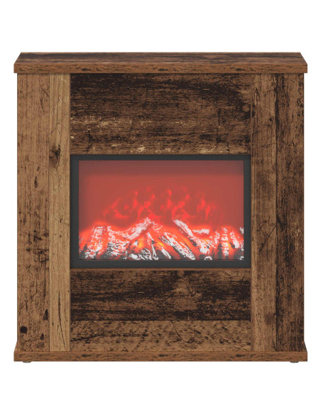 Caminetto elettrico Legno antico 47 x 18 x 48 cm
