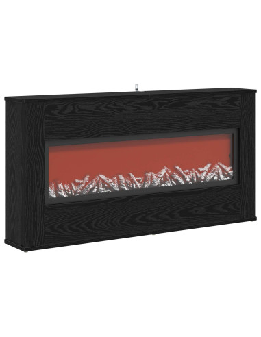 Caminetto elettrico Rovere Nero 114 x 18 x 58,5 cm