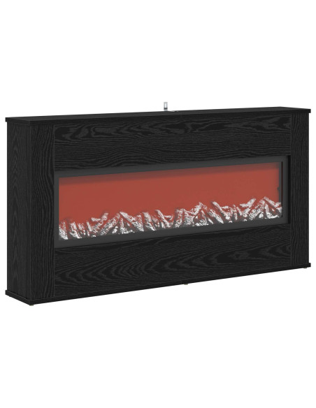 Caminetto elettrico Rovere Nero 114 x 18 x 58,5 cm