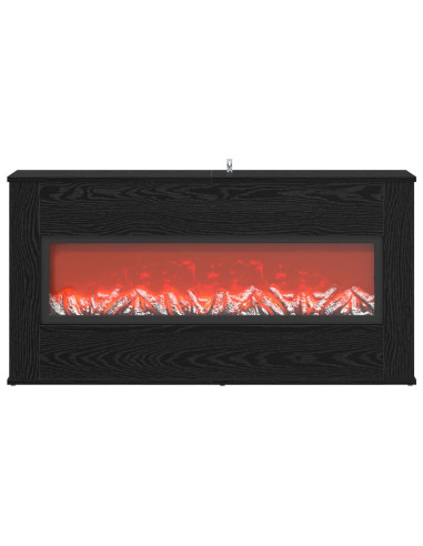 Caminetto elettrico Rovere Nero 114 x 18 x 58,5 cm