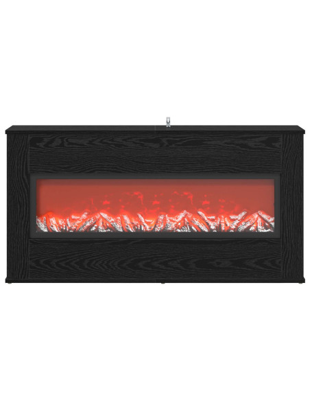 Caminetto elettrico Rovere Nero 114 x 18 x 58,5 cm