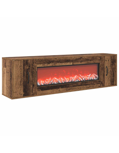 Caminetto elettrico Legno antico 155 x 30 x 44 cm
