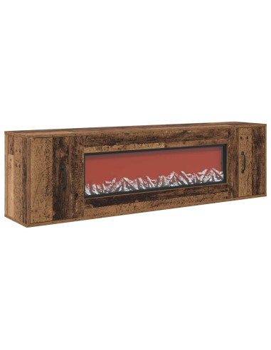 Caminetto elettrico Legno antico 155 x 30 x 44 cm