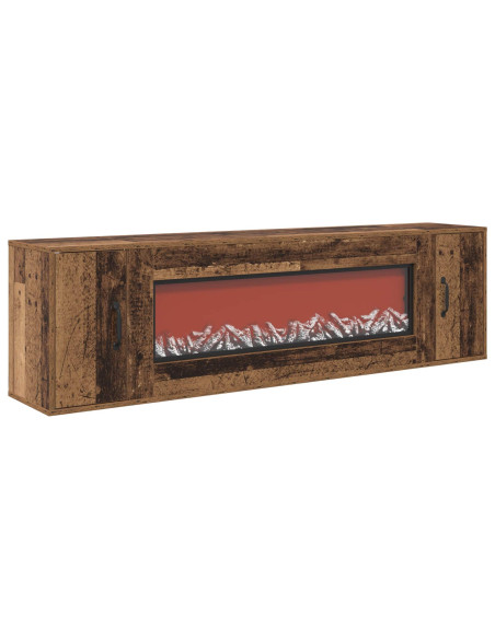 Caminetto elettrico Legno antico 155 x 30 x 44 cm