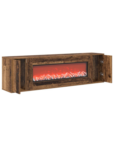 Caminetto elettrico Legno antico 155 x 30 x 44 cm