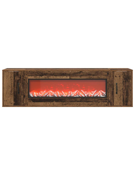 Caminetto elettrico Legno antico 155 x 30 x 44 cm