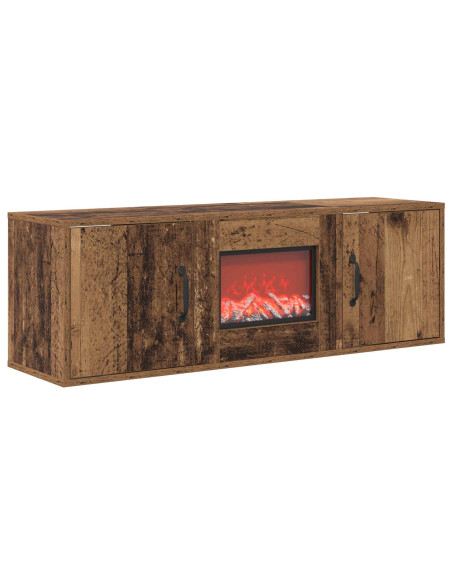 Caminetto elettrico Legno antico 110 x 30 x 36,5 cm