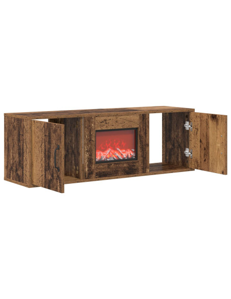 Caminetto elettrico Legno antico 110 x 30 x 36,5 cm