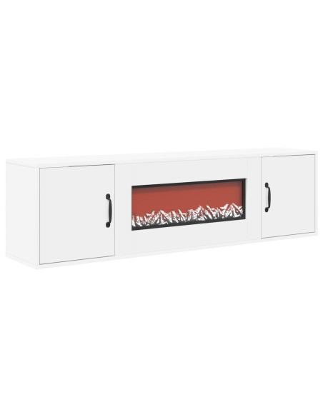 Caminetto elettrico Bianco 140,5 x 30 x 39 cm